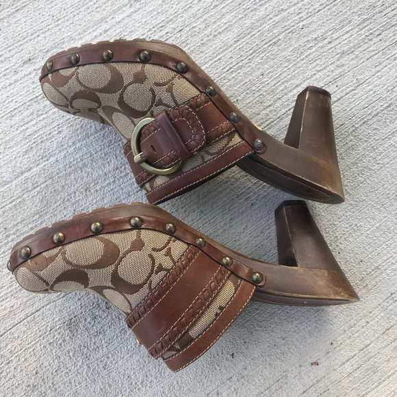 ♦️SOLD♦️Coach Sable Clogs heels - Picture 3 of 7